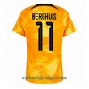 Nederland Steven Berghuis 11 Hjemme VM 2022 - Herre Fotballdrakt
